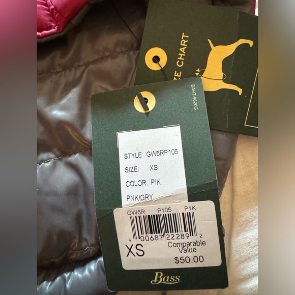 Bass puffer dog vest size XS - Picture 3 of 4